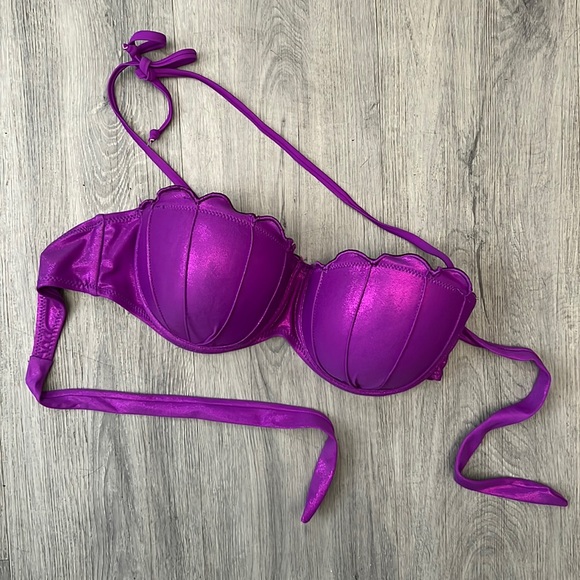 Disney Little Mermaid Shell Swimsuit Top (XL) + Ursula Tote! - Picture 3 of 9